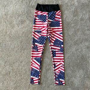 Vastitch American Flag High Waist Leggings ~ S